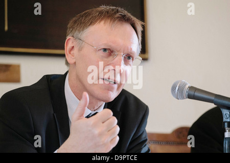 Commissaire européenne pour l'Environnement Janez Potocnik Banque D'Images