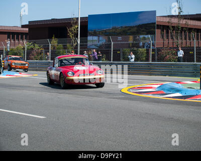 Porto, Portugal, 22 juin 2013, Circuito da Boavista - Historic Endurance, course 1, John Sheldon (6ème place) au volant d'une Lotus Elan Banque D'Images