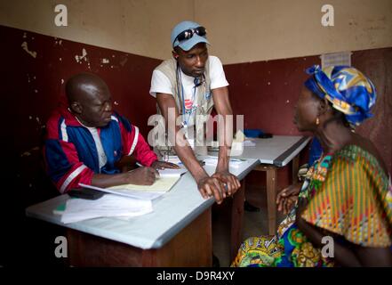 Soins de santé à l'hôpital MSF OCA à Bossangoa, République centrafricaine Banque D'Images