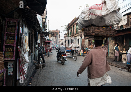 Scène de rue. Calcutta, West Bengal, India Banque D'Images