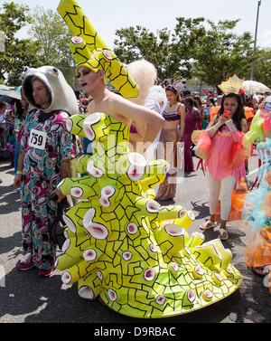 Mermaid Parade Coney Island Banque D'Images