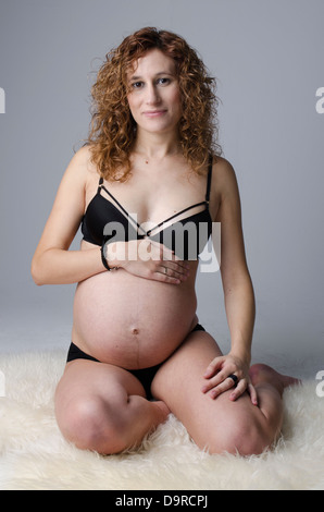 Dans la photo vous pouvez voir une femme enceinte Banque D'Images