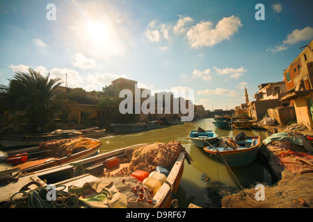 El canal de Max, Alexandrie Egypte Banque D'Images