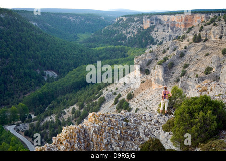 Cañon del Rio Lobos Parc naturel . La province de Soria, Castille et Leon, Espagne, Europe. Banque D'Images