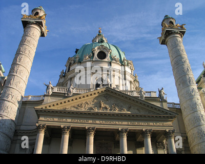 Karls Kirche, Karlskirche, St Charles' Church, Vienne, Vienne, Autriche Banque D'Images