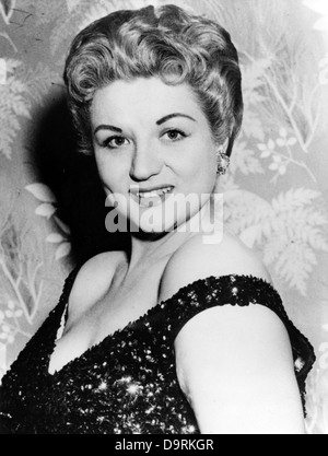 ANNE SHELTON (1923-1994) chanteuse populaire anglais Banque D'Images