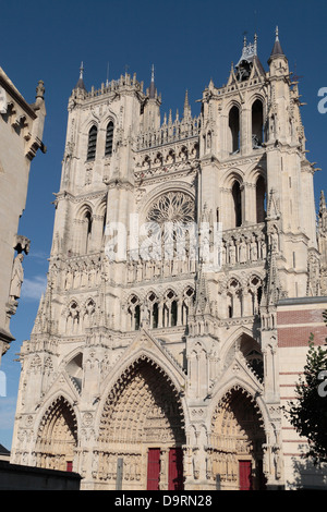 La Cathédrale de Notre Dame d'Amiens (Cathédrale Notre-Dame d'Amiens), ou la Cathédrale d'Amiens, Amiens, Somme, Picardie, France. Banque D'Images