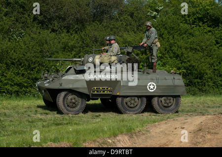 La guerre militaire Reconstitution faite à l'Overlord show, Waterlooville, Hampshire, Royaume-Uni Banque D'Images