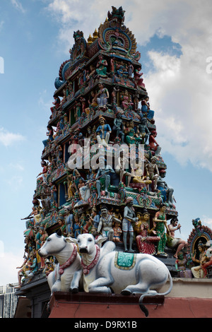 Temple Sri Mariamman , Chinatown , Singapour Banque D'Images