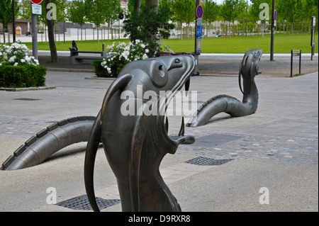 Dragons à Niort Ville,France. Banque D'Images