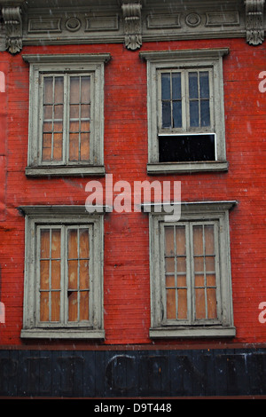 La 6ème Avenue, Windows West Village, New York Banque D'Images