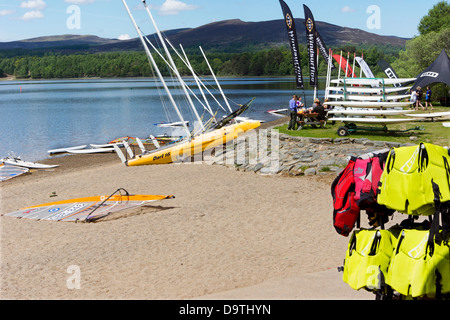 Loch Insh Watersports Centre, Loch Insh Kincraig, Banque D'Images