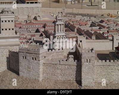 Musée d'Israël de l'ancienne Jérusalem, modèle Banque D'Images