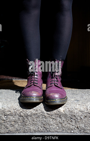 Une paire de Dr Martens boots Banque D'Images