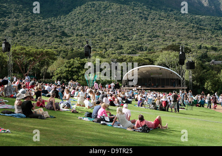 Les concerts d'été, Kirstenbosch, Cape Town Banque D'Images