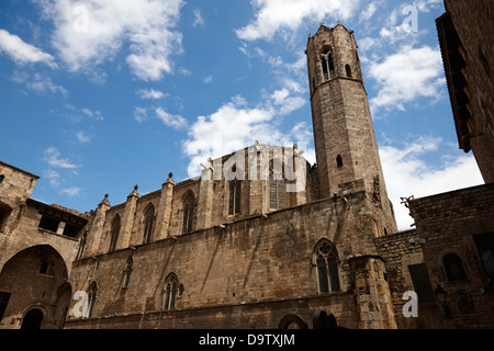 Chapelle de Sainte Agathe Palacio real mayor plaza del Rey barcelone catalogne espagne Banque D'Images