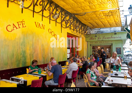 Café van Gogh ( La terrasse de café de nuit ) Place du Forum Arles France Vincent van Gogh 1853-1890 Pays-Bas Néerlandais Banque D'Images