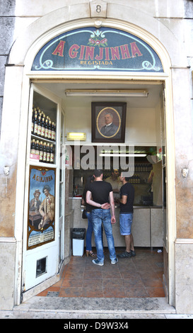 Bar ginjinha Lisbonne Portugal Banque D'Images