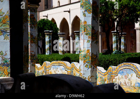 Monastero di Santa Chiara, à Naples, Naples, Campanie, Italie, Italia Banque D'Images