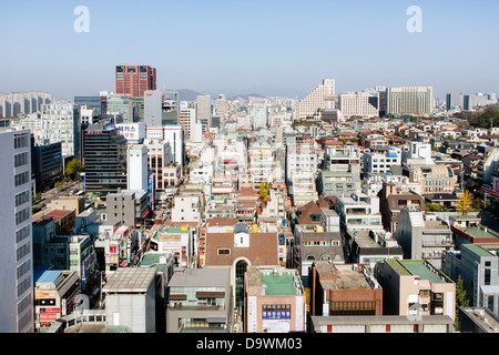 Des vue sur le quartier moderne de Gangnam-gu, Seoul, Corée du Sud, Asie Banque D'Images