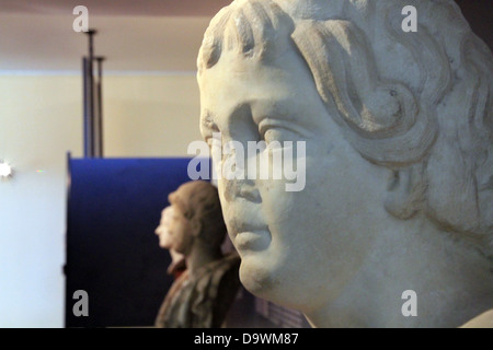Objets exposés au Musée archéologique régional “Pietro Griffo” d’Agrigente est certainement l’un des musées archéologiques les plus importants et les plus visités de Sicile. Banque D'Images