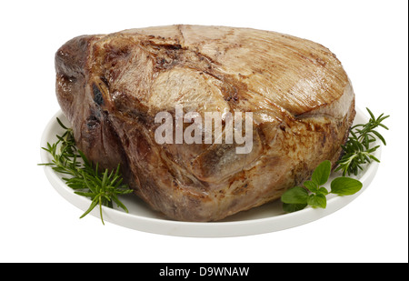 Rôti de porc préparés épaule picnic Banque D'Images