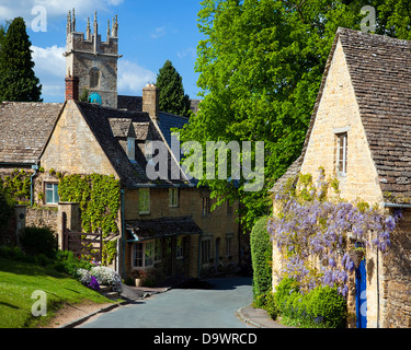 Fr - GLOUCESTERSHIRE Cotswold Village de Longborough : Banque D'Images