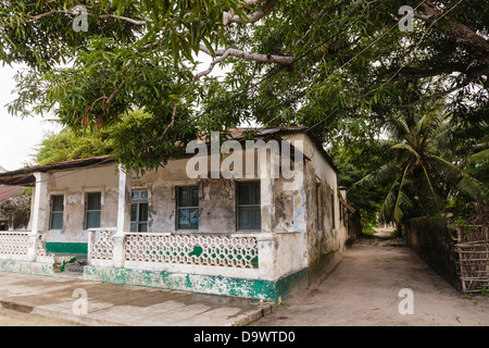 L'Afrique, le Maroc, l'Ibo Island, Parc National des Quirimbas. Accueil traditionnel. Banque D'Images