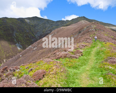 Doddick décroissant est tombé du sommet de Blencathra (aka Saddleback), une montagne dans le Lake District Banque D'Images