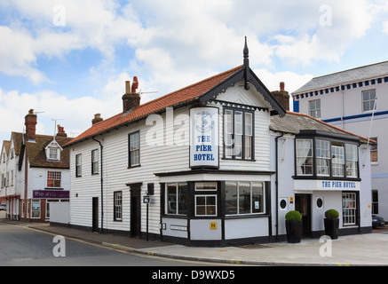 Le Pier Hotel sur Coin des rois rue Quay et le quai en côte est ville de Harwich, Essex, Angleterre, Royaume-Uni, Angleterre Banque D'Images