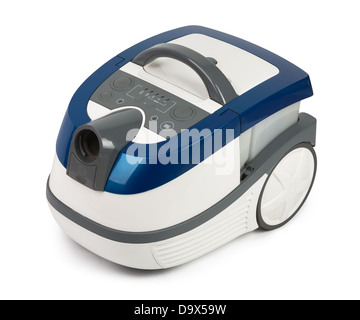 Aspirateur sur fond blanc Banque D'Images