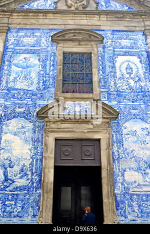 L'église Santa Catarina Porto Portugal Banque D'Images