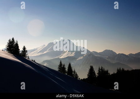 Mont de Grange près des Portes du Soleil Avoriaz et Morzine Haute Savoie France Banque D'Images