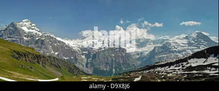 Paysage alpin de la région de la Jungfrau, Alpes suisses Banque D'Images