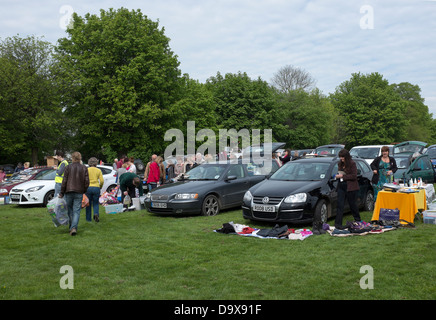 Car Boot Sale Marlborough Banque D'Images