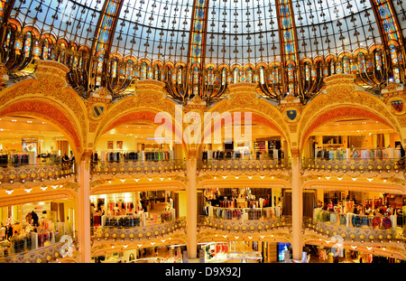 Galeries Lafayette Paris Banque D'Images