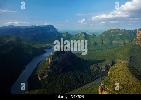 Vue sur le Blyde River Canyon, Mpumalanga, Afrique du Sud Banque D'Images