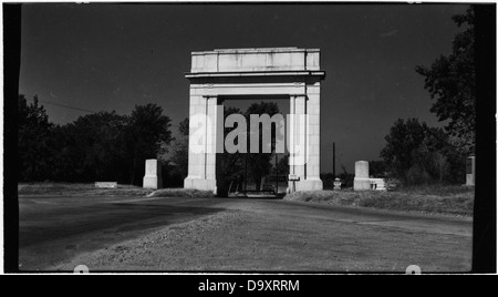 Vicksburg National Military Park, entrée privée, Vicksburg, Mississippi 1-1941. Banque D'Images