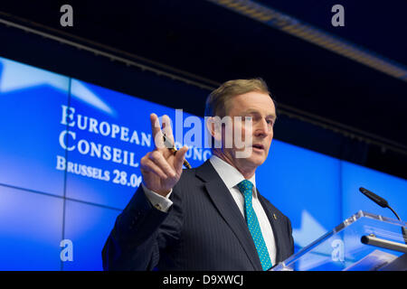 28.06.2013 Conseil européen Taoiseach Enda Kenny Banque D'Images