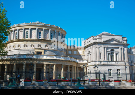 Bibliothèque nationale d'Irlande (1890) dans la région de Kildare Street Dublin Irlande Europe centrale Banque D'Images