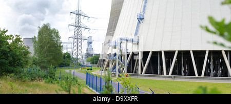 Détail de l'Emsland centrale nucléaire en Lingen, Allemagne Banque D'Images