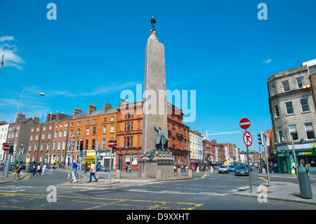 Le Parnell Monument (1911) O'Connell Street Dublin Irlande Europe centrale supérieure Banque D'Images