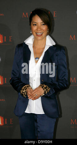 Michelle Yeoh au photocall de "La Momie : la tombe de l'Empereur Dragon'. Banque D'Images