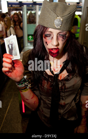 Un zombie Zombie Walk 2012 à Stockholm Banque D'Images