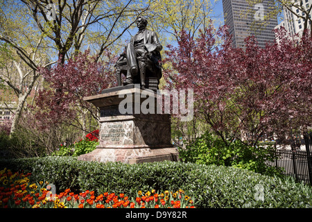 William Henry Seward, statue, Madison Square Park, NYC Banque D'Images