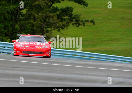 Watkins Glen, New York, USA. 28 juin 2013. La Corvette Racing Marsh (31) entraîné par Eric Curran et Boris a dit au cours de la pratique pour le grand-AM Rolex Série Sahlen's six heures du Glen à Watkins Glen International, à Watkins Glen, New York. Credit : Cal Sport Media/Alamy Live News Banque D'Images