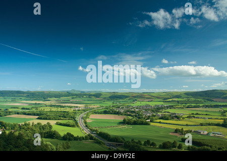 Le Lomond Hills de Moncrieffe Hill Fort, Moncrieffe Hill, Perth, Perthshire Banque D'Images