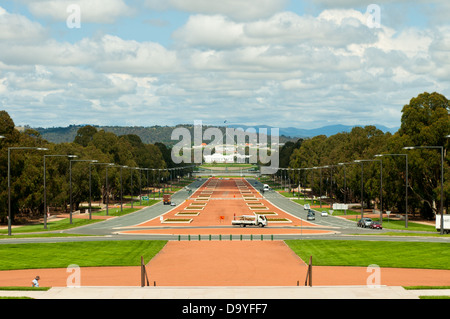 Anzac Parade, War Memorial, Canberra, ACT, Australie Banque D'Images