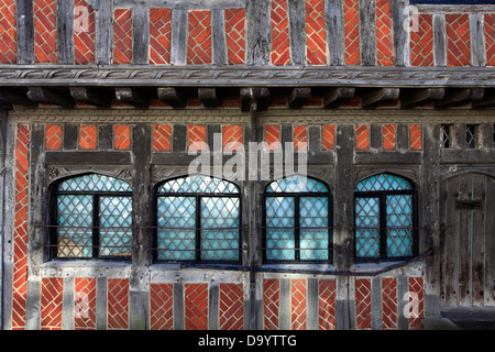 Le Moot Hall, bâtiment du 16ème siècle à colombage, musée de la ville d'Aldeburgh, comté de Suffolk, East Anglia, Angleterre. Banque D'Images