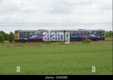 East Coast Main Line à Ryther et Church Fenton, Yorkshire Banque D'Images